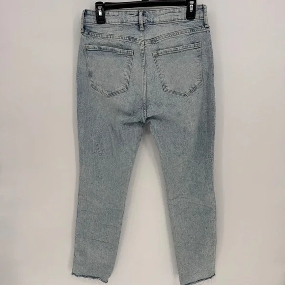 Old Navy‎ High Rise Vintage Slim Acid Wash Distressed Jeans Women Size 8 - Picture 5 of 7